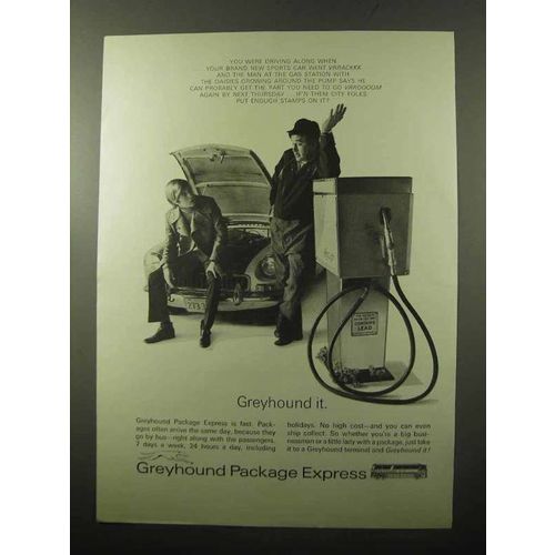 1970 Greyhound Package Express Ad - Driving Along