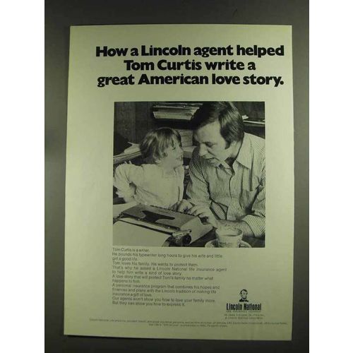 1972 Lincoln National Ad - Helped Tom Curtis Write