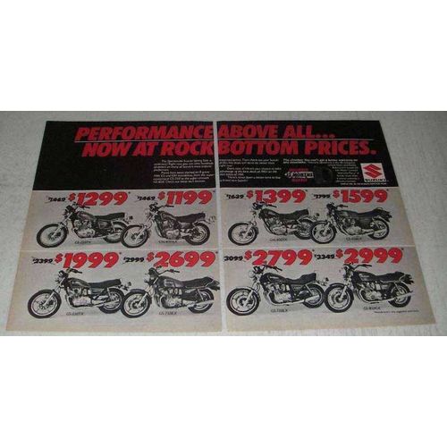 1982 Suzuki 1981 Motorcycle Ad - GS-750LX GS-850GX