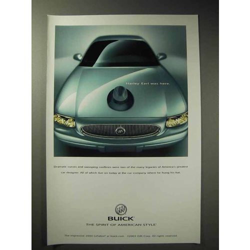 2003 Buick LeSabre Car Ad - Harley Earl Was Here