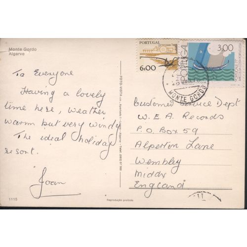 Portugal Postcard 1978 - Monte Gordo, Algarve