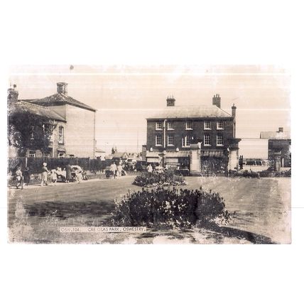CAE GLAS PARK, OSWESTRY, SHROPSHIRE. unused antique postcard by F Frith (D) /