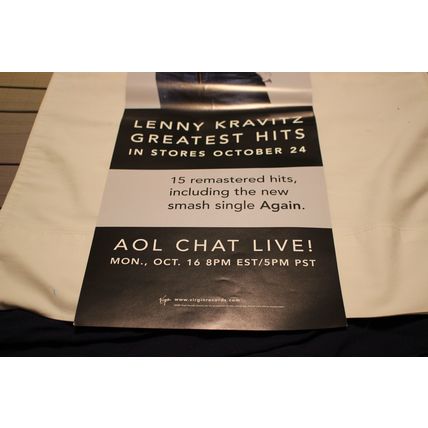 Lenny Kravitz Double Sided Promo Poster-LENNY KRAVITZ GREATEST HITS