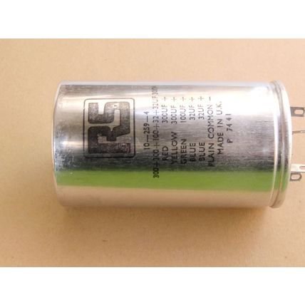 300V, 300 +300 +100 +32 +32 µF RadioSpares RS Components Capacitor New Old Stock
