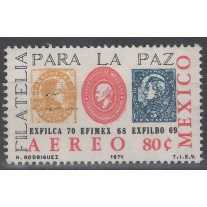 ZAYIX - Mexico C385 MNH Stamps on Stamps Postal Service 071522S21M
