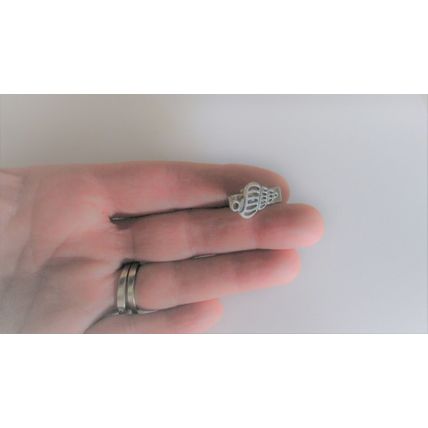 2 extra tiny small silver seashell metal alligator hair clip for fine thin hair