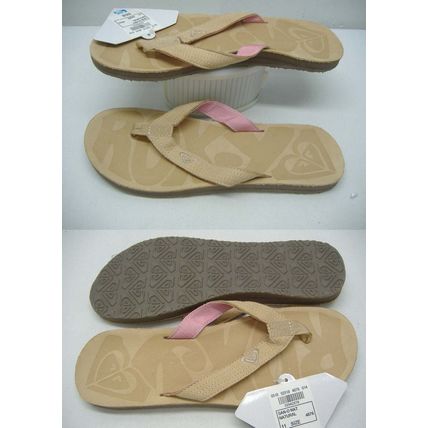 New Womens ROXY 6 San O Tan Leather Sandals Shoes $39