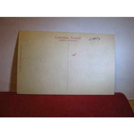MONKS AT THE WELL ST. FRANCESCO CONVENT FIESOLE, ITALY unused antique postcard =