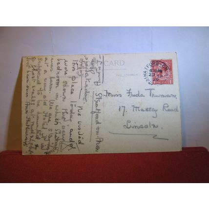 STRATFORD UPON-AVON used postcard Shakespeare's birthplace 1929 pm =