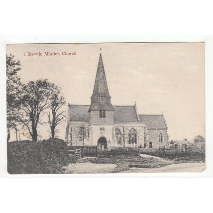 The Church Steeple Morden Postcard 1907 Cambridgeshire Robert H Clark's Series