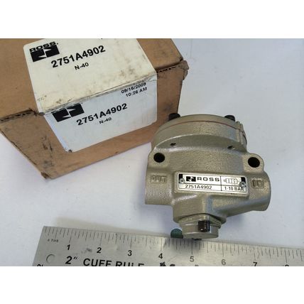 NEW ROSS 2751A4902 PRESSURE CONTROL VALVE, 1-10 BAR, 1/8-3/8" NPT,BB