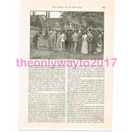 Gospel on the Village Green, Book Illustration, c1892