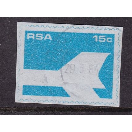 South Africa 15c Jetliner Stationary Cut Out VGC