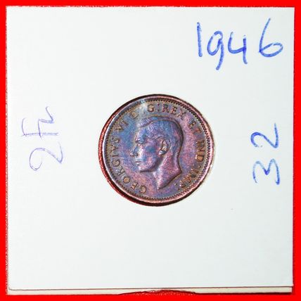 Ⰶ WITH INDIA (1937-1947):CANADA★1 CENT 1946! IN HOLDER★LOW START★NO RESERVE