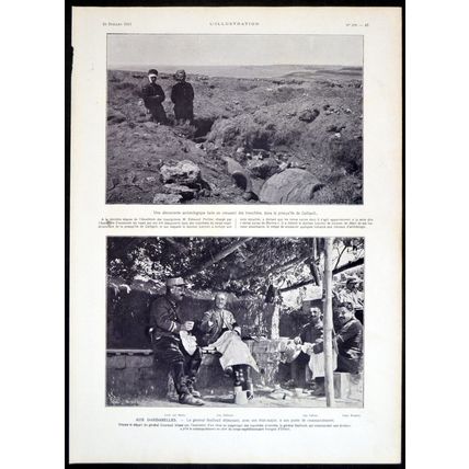 AT THE DARDANELLES 1915 General Maurice Bailloud FRANCE WORLD WAR I PRINT