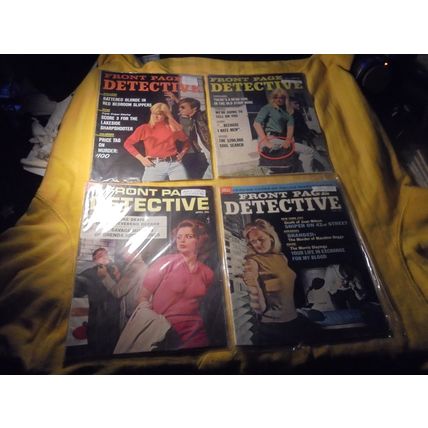 Early 1960's FRONT PAGE DETECTIVE MAGAZINE LOT * Was $125.00! Now $85.00 SHIPPED
