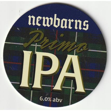 UNUSED KEG CLIP FRONT - NEWBARNS BREWERY - PRIMA IPA