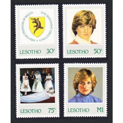 Lesotho Diana Princess of Wales 21st Birthday 4v 1982 MNH SG#514-517