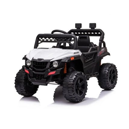 Children's 12V Electric Ride-On Car with Remote Control and Trailer – Black
