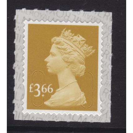 U2972 £3.66 Harvest Gold M20L Self-Adhesive GB Machin