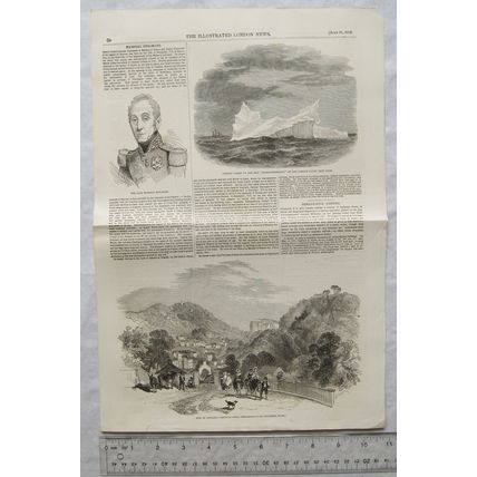 1852 engraving Marshall Exelmans, Iceburg, Matlock Bath