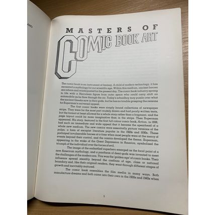 1978 1ST EDITION "MASTERS OF COMIC BOOK ART" HUGE PAPERBACK BOOK (P3)