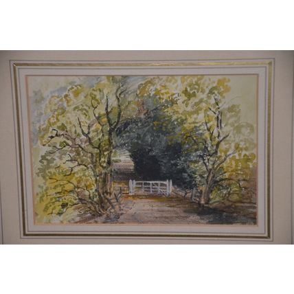 Original British art JANE INGLIS In Debden Park 1847 Victorian pastels TATE