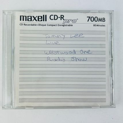 Westwood One Radio Show - Tommy Lee Interview CD-r ~RARE~