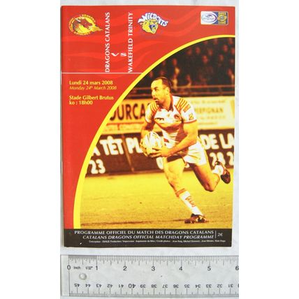 2008 programme Dragons Catalans v. Wakefield Trinity
