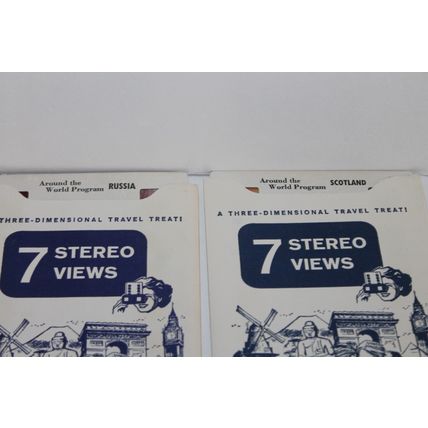 VTG TRU VUE Lot 3 D STEREOSCOPE VIEW 27 Card Sets Around the World Master Views