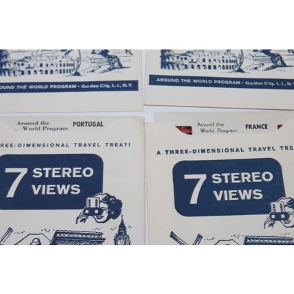 VTG TRU VUE Lot 3 D STEREOSCOPE VIEW 27 Card Sets Around the World Master Views