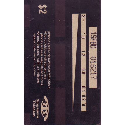 Fujiflim What A Wonderful World S'pore $2 Telephone Card (Used)