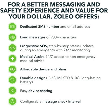 ZOLEO Satellite Communicator – Two-Way Global SMS Text Messenger & Email, Emerge