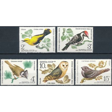 Birds - USSR 1979 - MNH - MiNr 4883/7