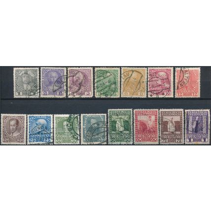 Jubilee: 15 Values - Austria 1908 - Used Hinged