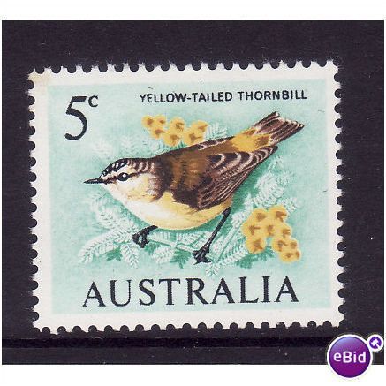AUSTRALIA 1967 5c YELLOW TAILED THORNBILL SG 386 U/M MINT