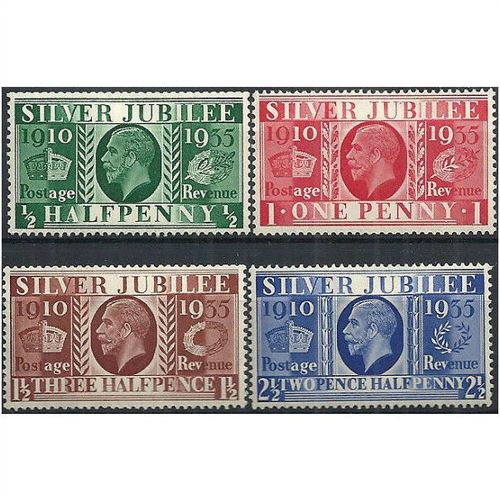 1935 SG453-456 Silver Jubilee Set Mounted Mint...