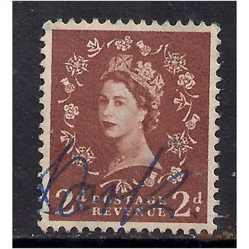 GB 1958 QE2 2d Brown Wilding wmk 179 SG 573.(M668 )