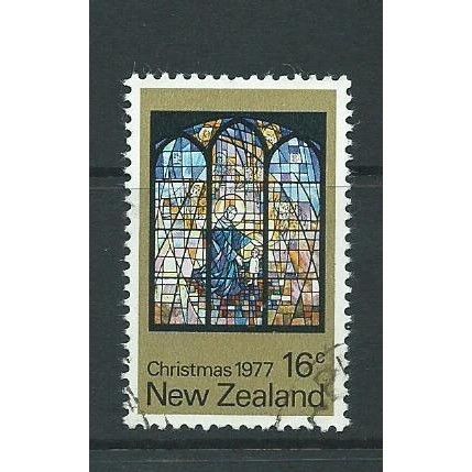 new zealand christmas stamps sg1154 1977 used