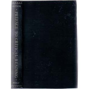 PREFACE TO CRITICAL READING :: 1946 HB