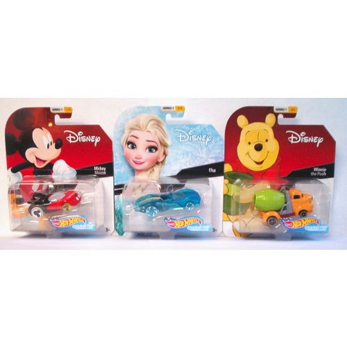 HOT WHEELS character cars ' DISNEY ' 6 car set (2018)