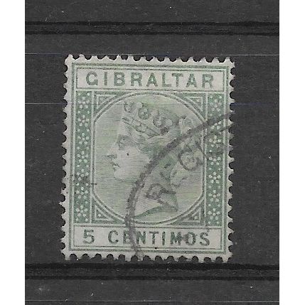 Gibraltar.SG22 5c Green.Fine Used.Sept19k