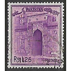PAKISTAN 1963 1R.25 REDDISH VIOLET CHOTA SONA MASJID GATEWAY SG205 FINE USED#