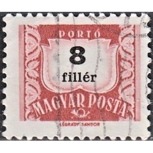 HUNGARY, 1965-69 8f Postage Due, SG D1500B (Scott J248), used
