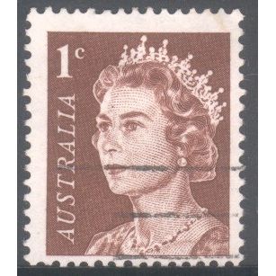 Australia 1966 - SG382 - 1c brown - Queen Elizabeth 11 - used