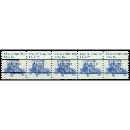 1906a 17c Electric Auto Just Clears MNH Dry Gum PNC 4A/5 P0316
