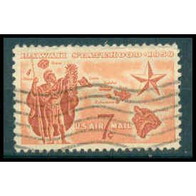 Used C55 7c Hawaii Statehood Fine WA0613