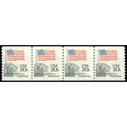 1895a 20c U.S. Flag Fine MNH SG PNC 4/3+1 G0727