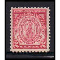 682 2c Massachusetts Just Clears MNH O1838