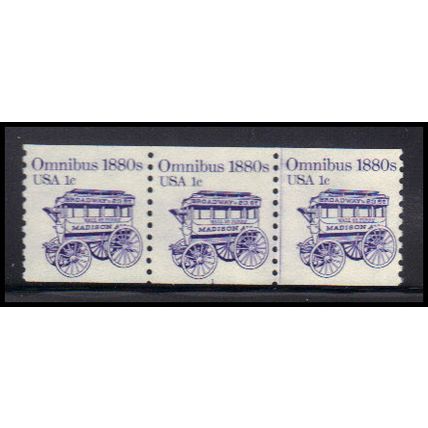1897 1c Omnibus Very Fine MNH Dry Gum PNC 1/3 KA9357